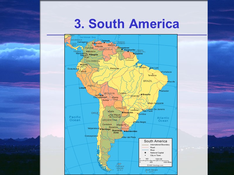 3. South America